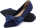 Pointed Toe Bow Slip-On Dressy Ballet Flats