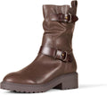 Mid Calf Cropped Biker Boot