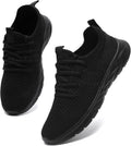 Lightweight Breathable Black Sports Running Trainers