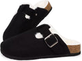 Orthotic Wide Cork Fur Lined Clogs with Arch Support
