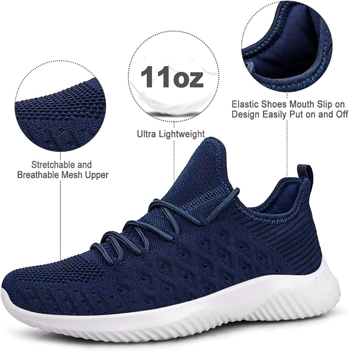 Slip-On Lightweight Breathable Workout Sneakers