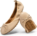 Foldable Bowknot Round Toe Ballet Flats