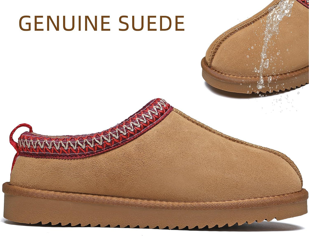 Genuine Suede Fuzzy Lined Mini Winter Boots