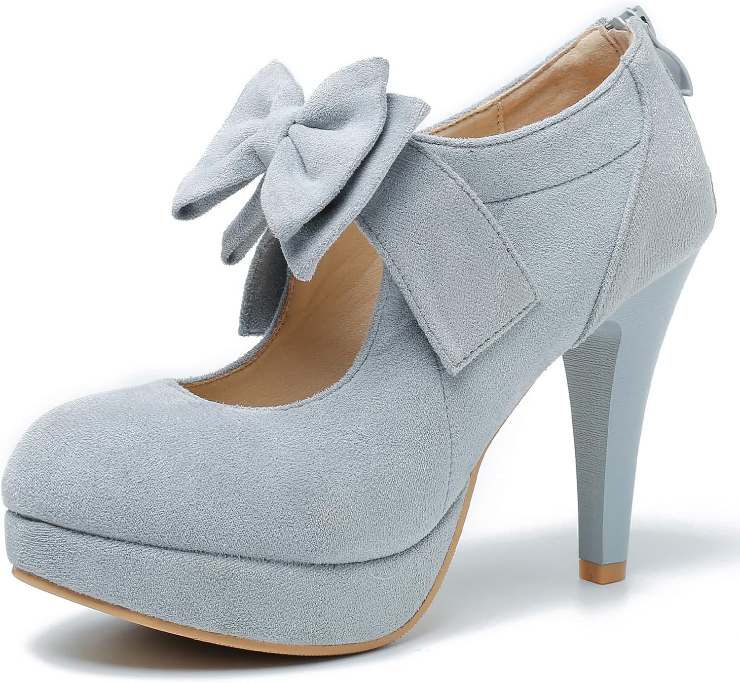 Vintage Bow Mary Jane Platform Dress Pumps